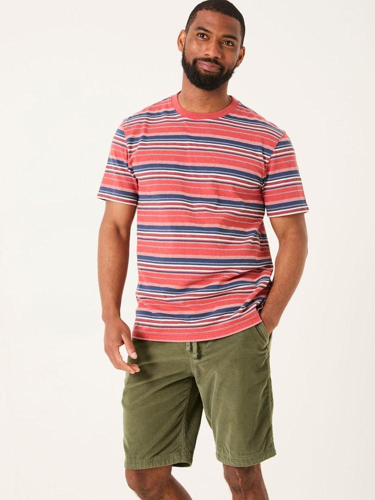 Fat Face Cheriton Red Stripe Tshirt