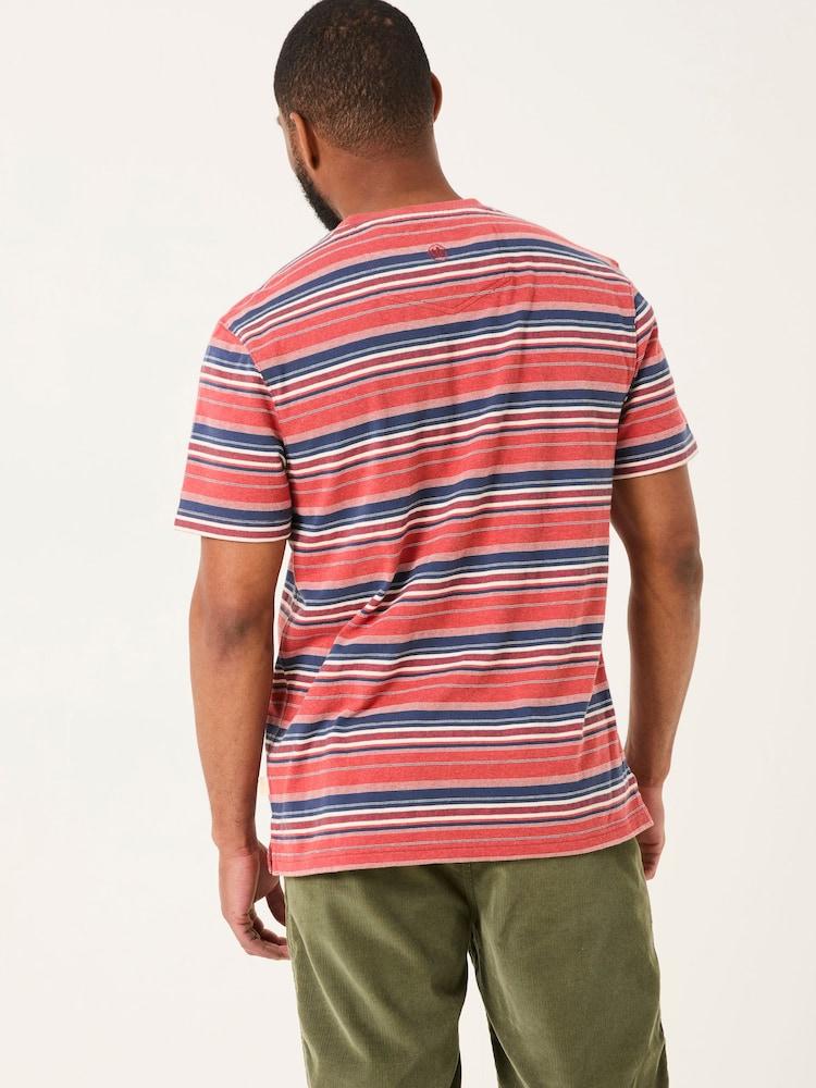 Fat Face Cheriton Red Stripe Tshirt