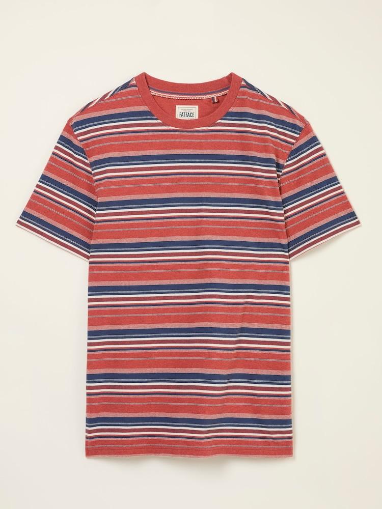 fat face Cheriton Red Stripe Tshirt