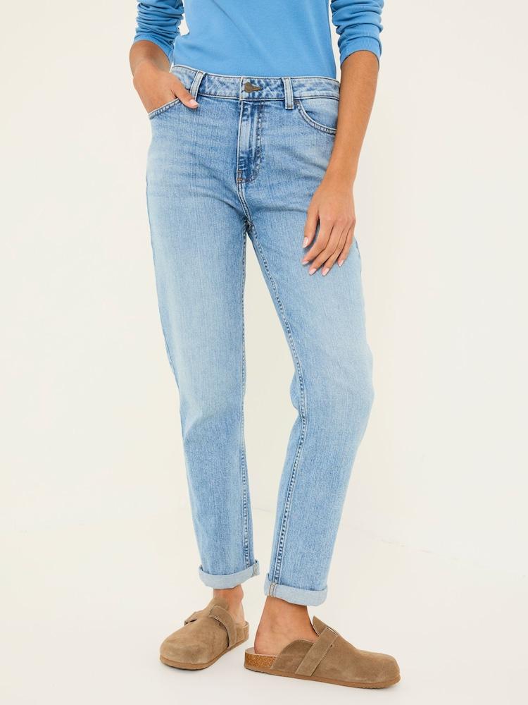 Fat Face Chesham Light Blue Denim Girlfriend Jeans