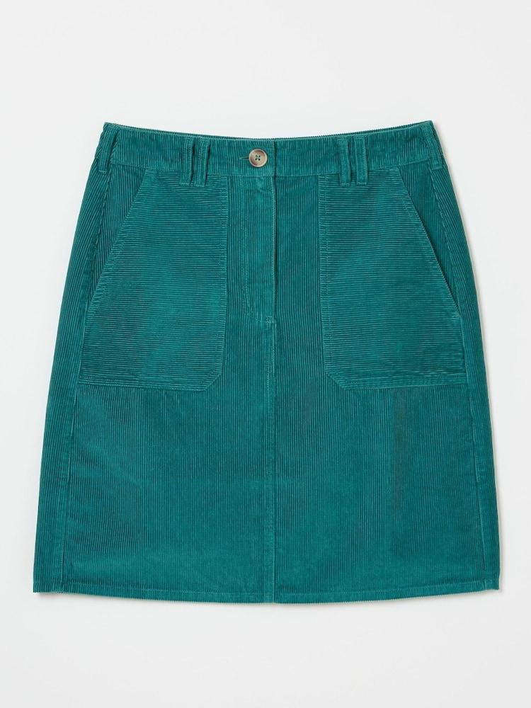 fat face Chesil Green Cord Skirt