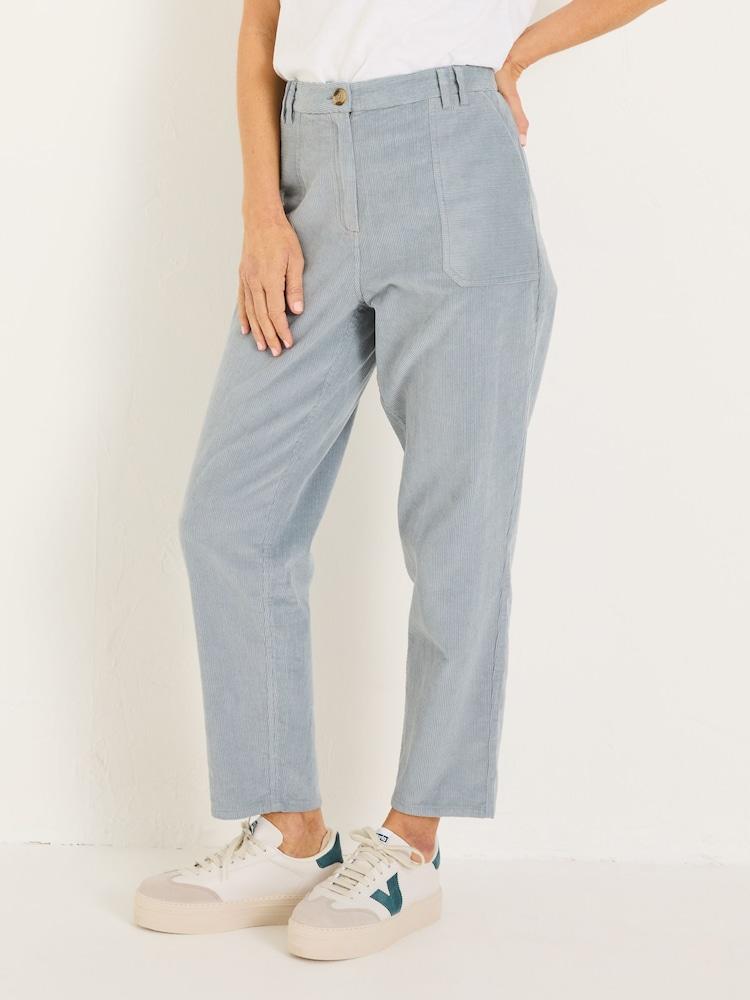 Fat Face Chesil Pale Blue Cord Trousers