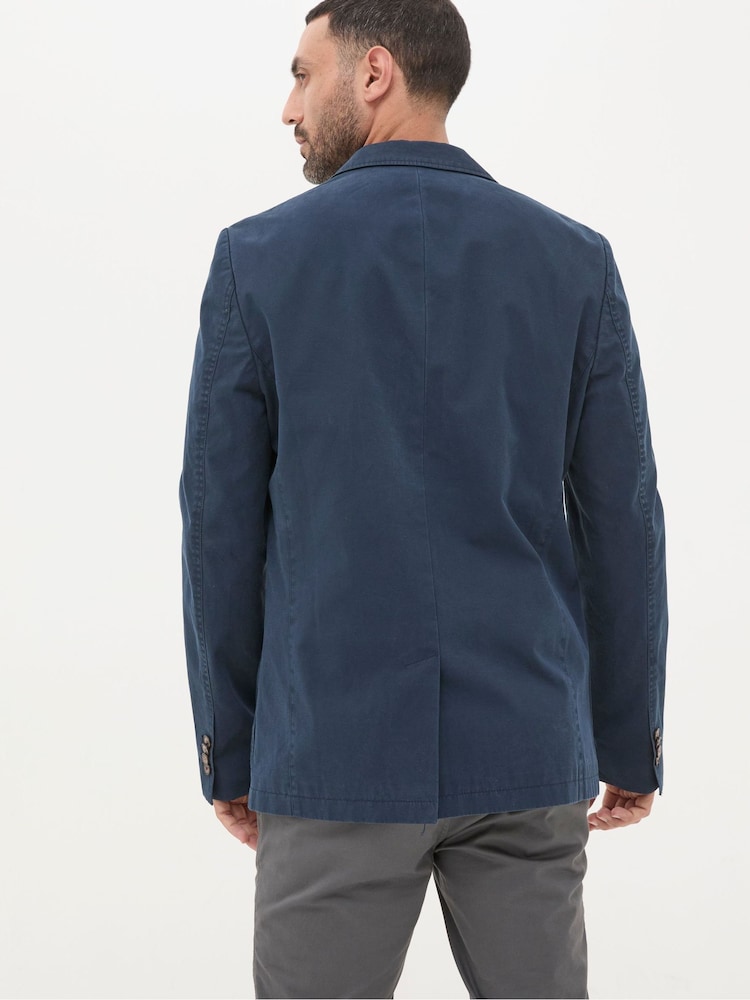 Fat Face Chilworth Blue 100% Cotton Blazer