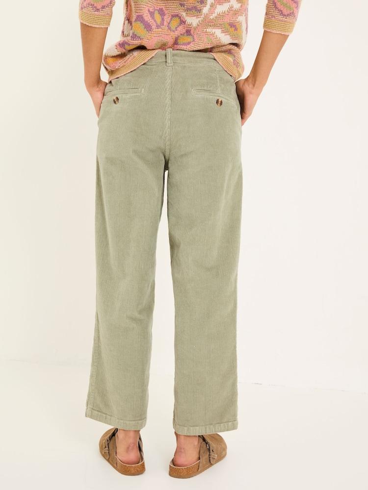 Fat Face Cinnamon Light Green Cord Trousers
