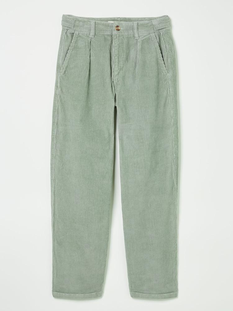 fat face Cinnamon Light Green Cord Trousers