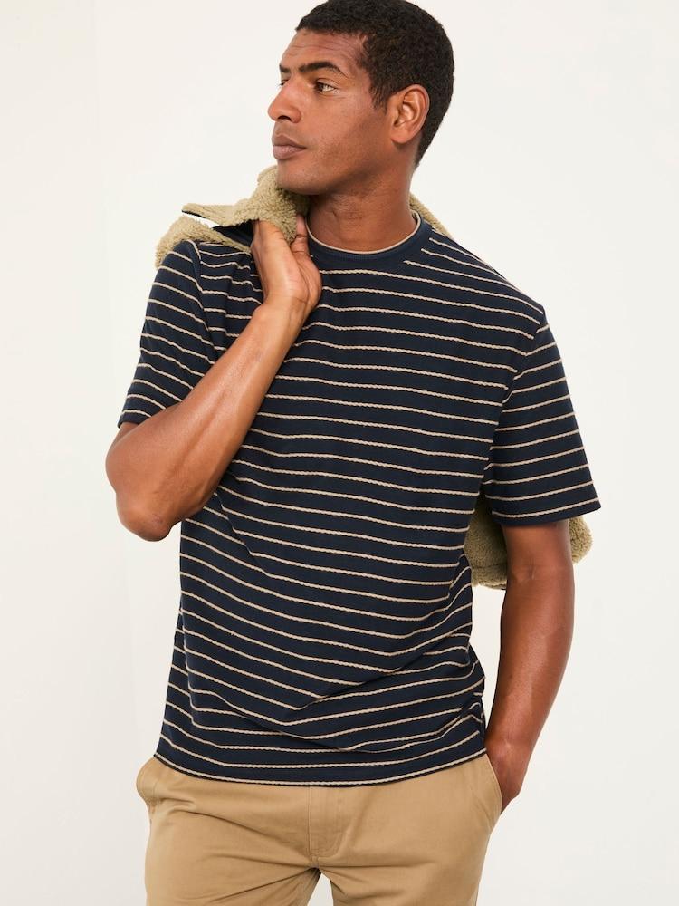Fat Face Colden Stripe Tee Navy Stripe Tee
