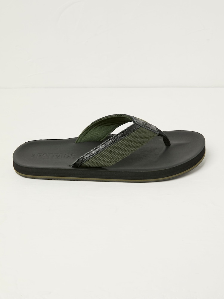 Fat Face Conwy Black Flip Flop