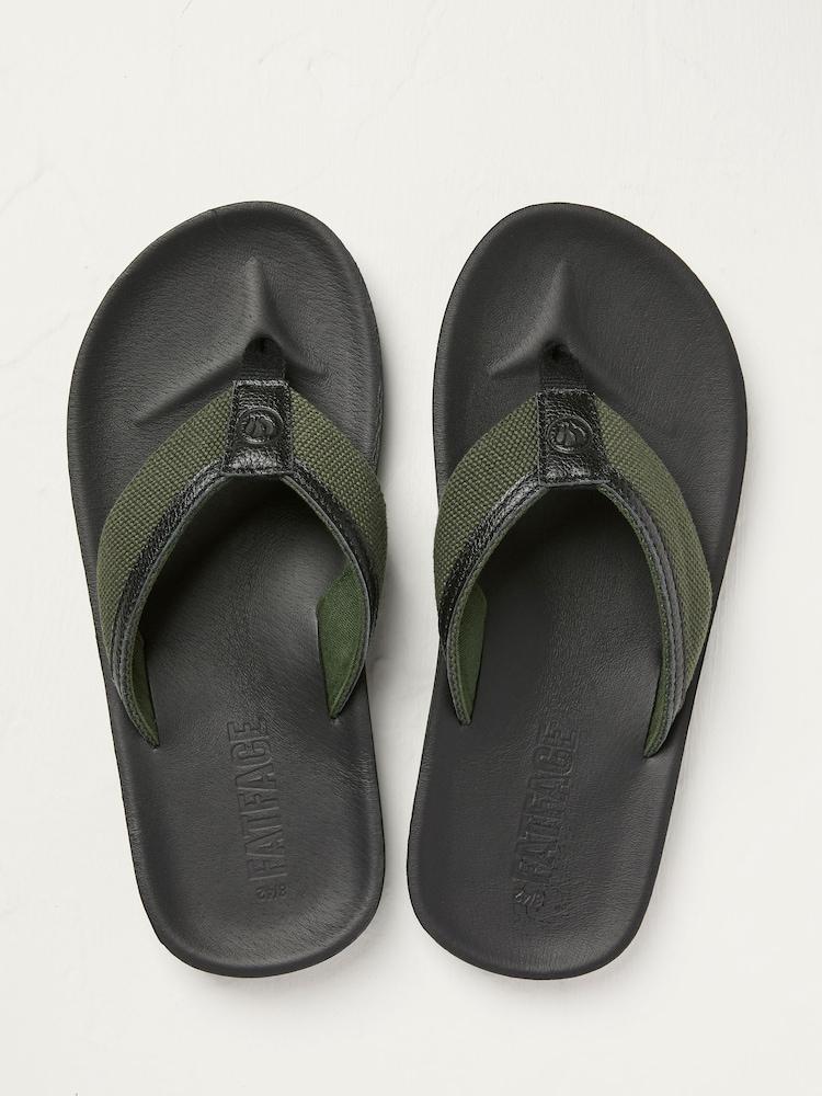 Fat Face Conwy Black Flip Flop