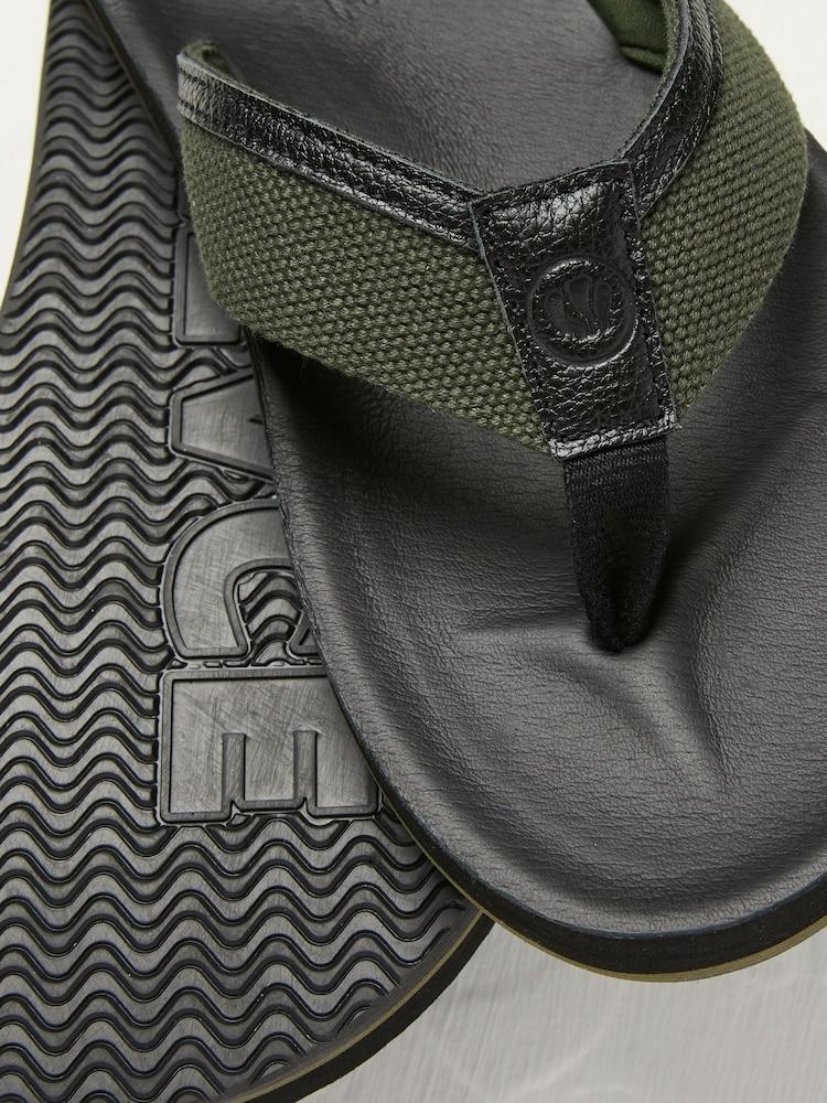 fat face Conwy Black Flip Flop