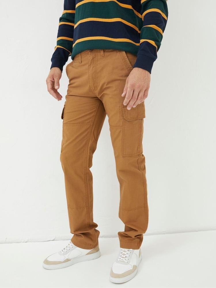Fat Face Corby Brown Ripstop Cargo Trousers