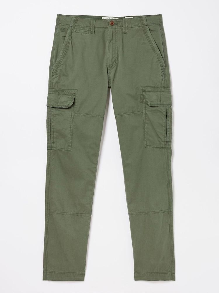 fat face Corby Green Straight Cargo Trousers