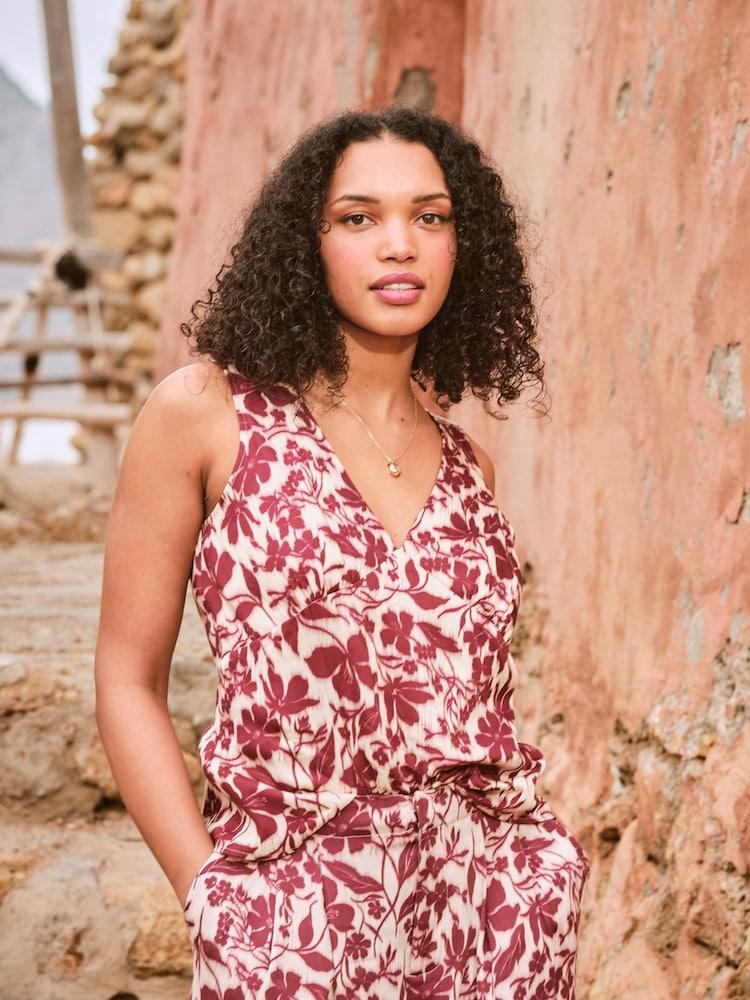 Fat Face Cordelia Claret Camisole