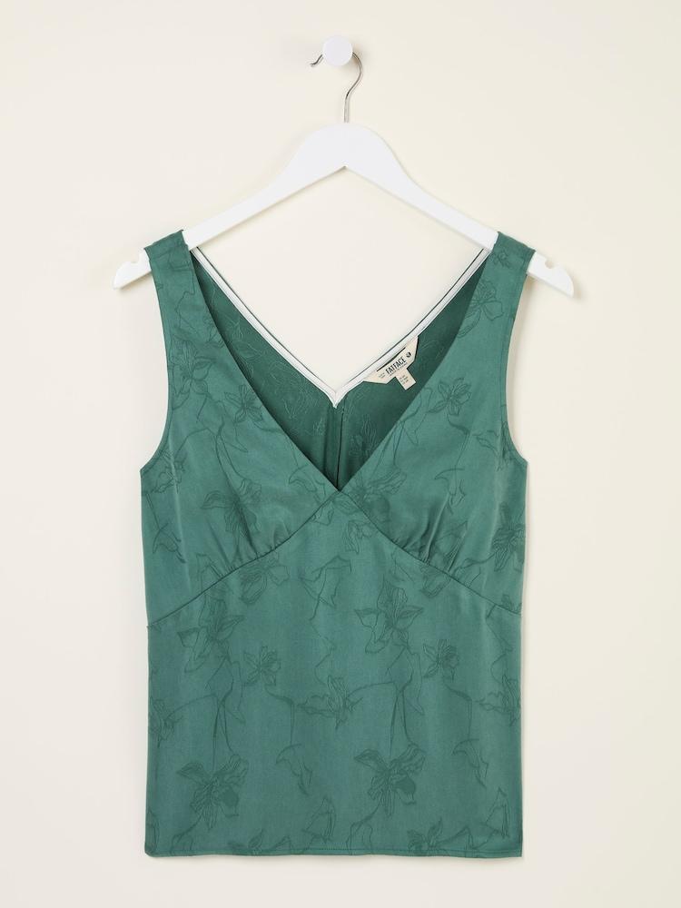 fat face Cordelia Jade Green Camisole