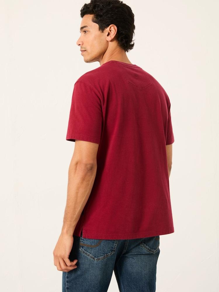 Fat Face Cove Berry Red Pocket T-Shirt