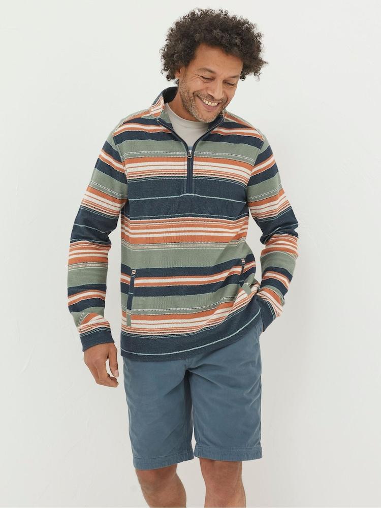 Fat Face Cove Blue Flat Front Shorts