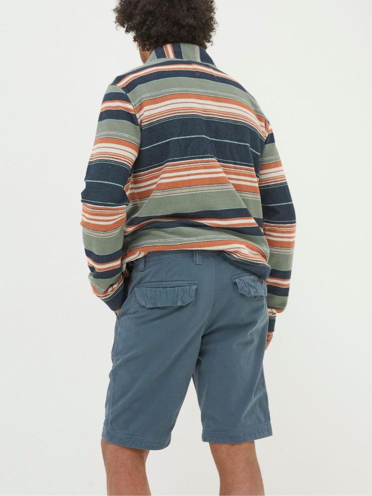 Fat Face Cove Blue Flat Front Shorts