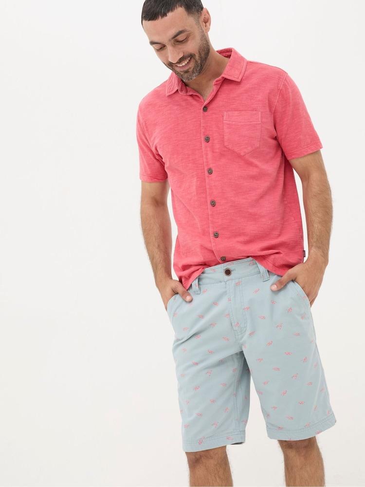 Fat Face Cove Blue Lobster Print Shorts