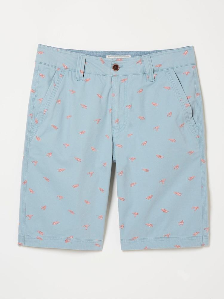 fat face Cove Blue Lobster Print Shorts
