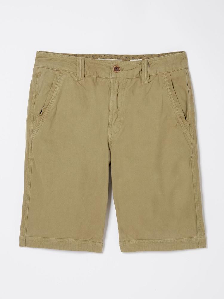 fat face Cove Green Flat Front Shorts
