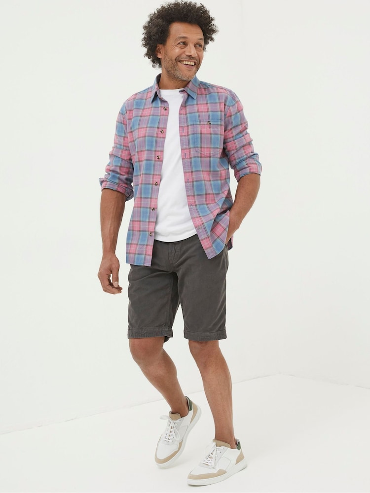 Fat Face Cove Grey Flat Front Shorts