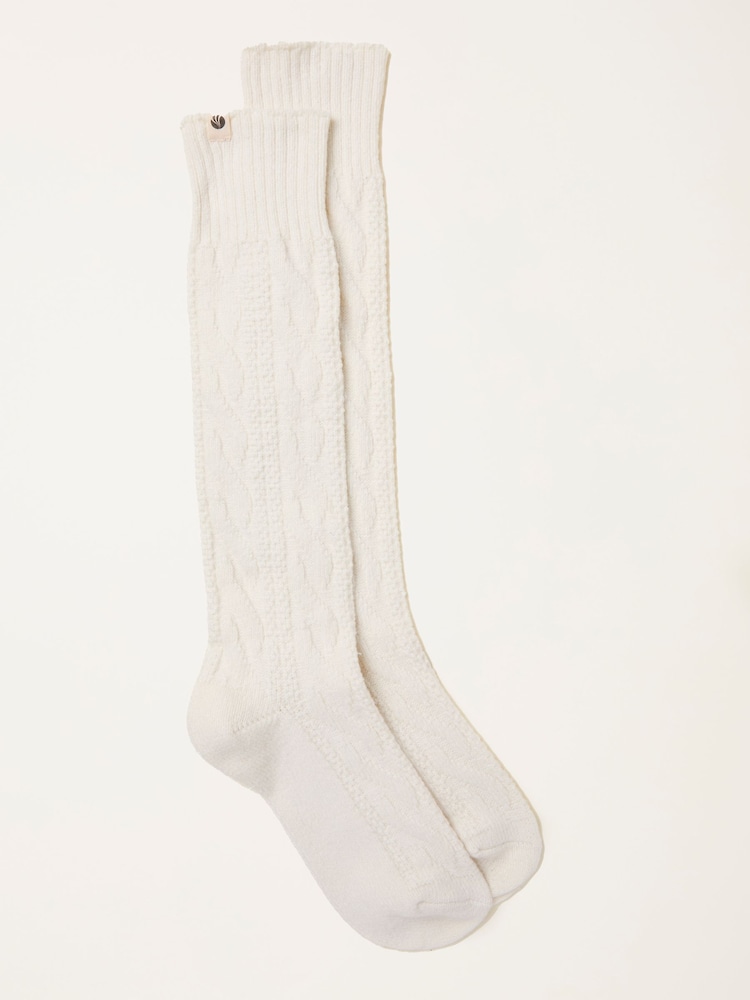 Fat Face Cream Slouchy Lounge Socks
