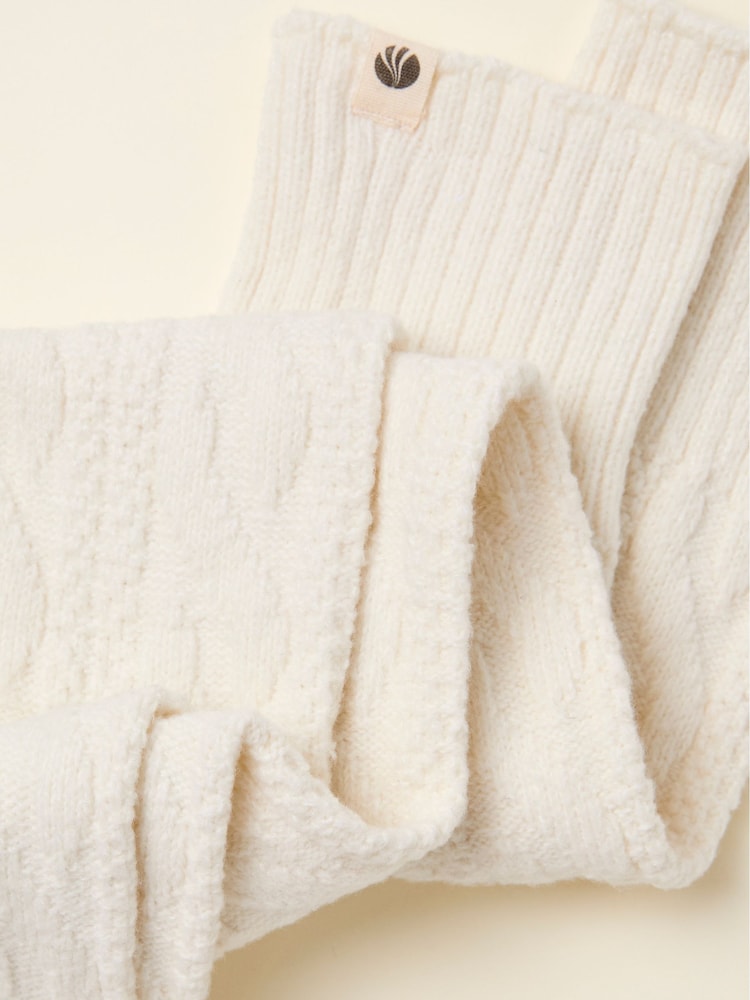 fat face Cream Slouchy Lounge Socks