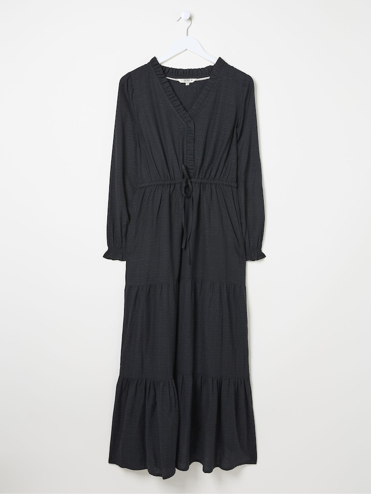 fat face Dahlia Black Maxi Dress