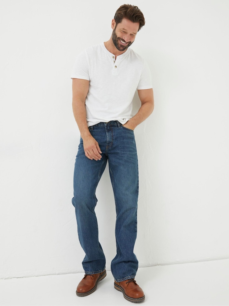 Fat Face Dark Blue Bootcut Jeans