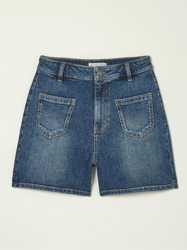 fat face Dark Blue Paige Denim Shorts