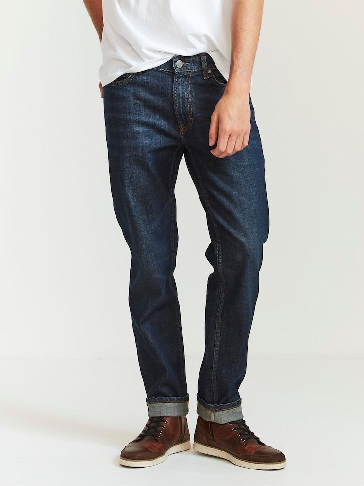 Fat Face Dark Blue Vintage Wash Denim Slim Jeans