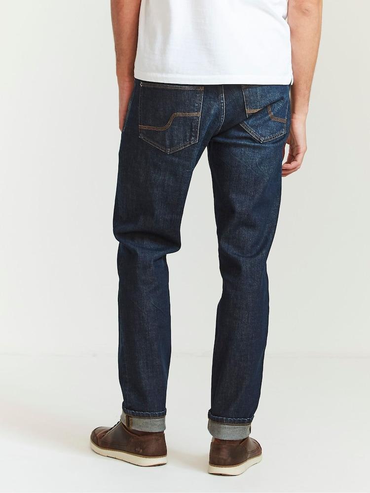 Fat Face Dark Blue Vintage Wash Denim Slim Jeans