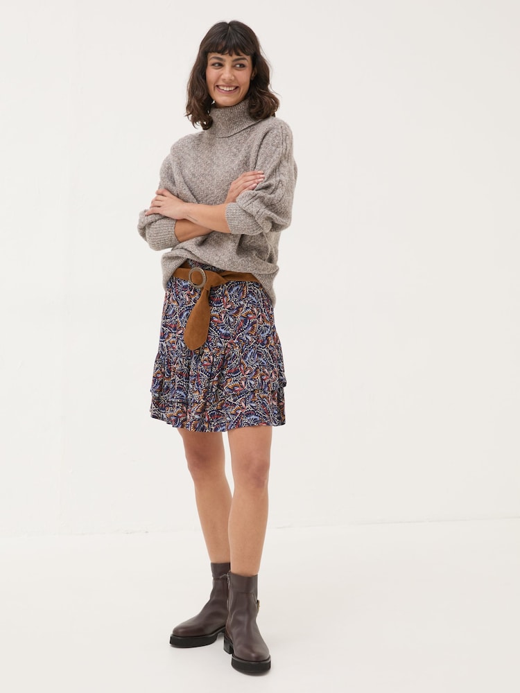 Fat Face Dark Navy Becca Skirt