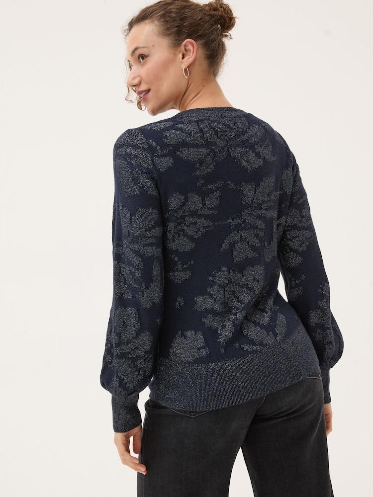 Fat Face Dark Navy Dark Skies Jacquard Jumper