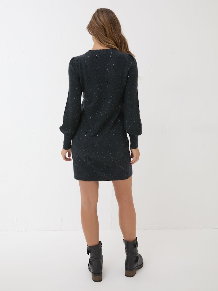 Fat Face Dark Navy Eden Knit Dress