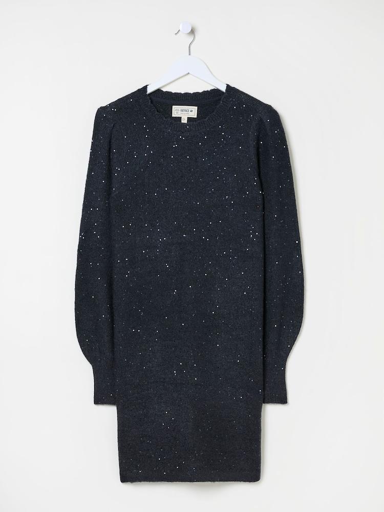 fat face Dark Navy Eden Knit Dress