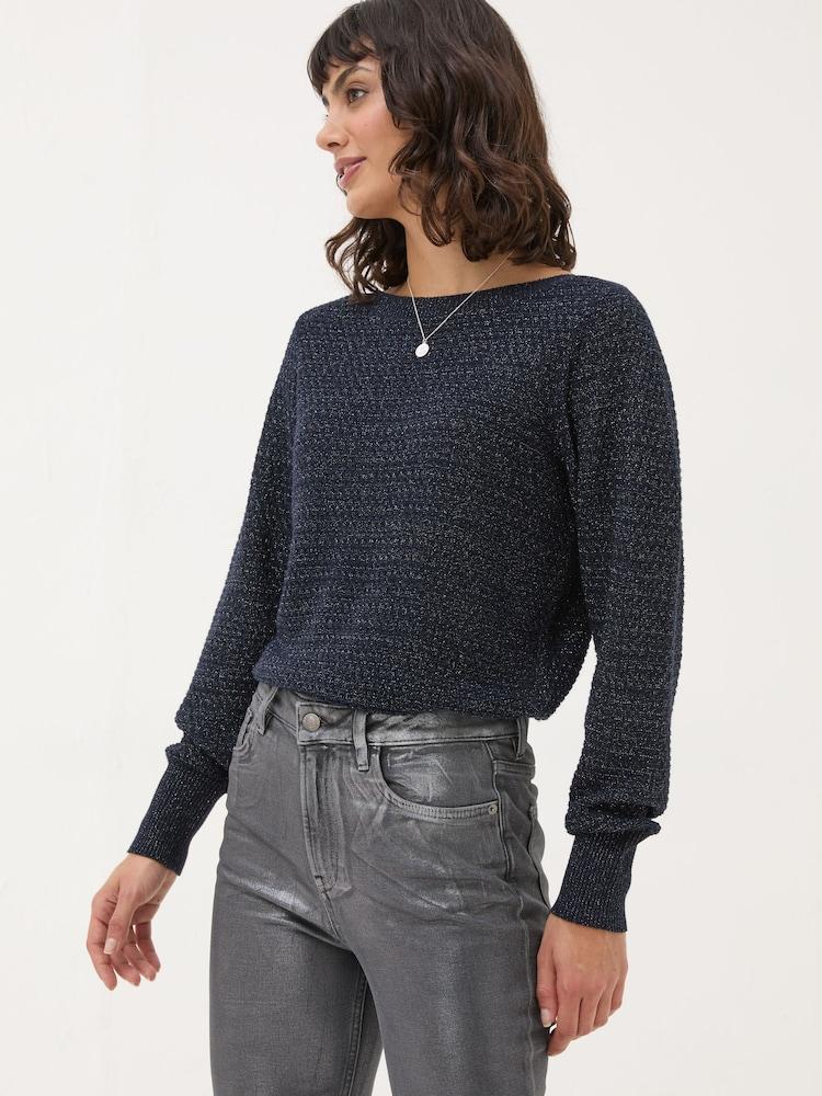Fat Face Dark Navy Lara Sparkle Jumper