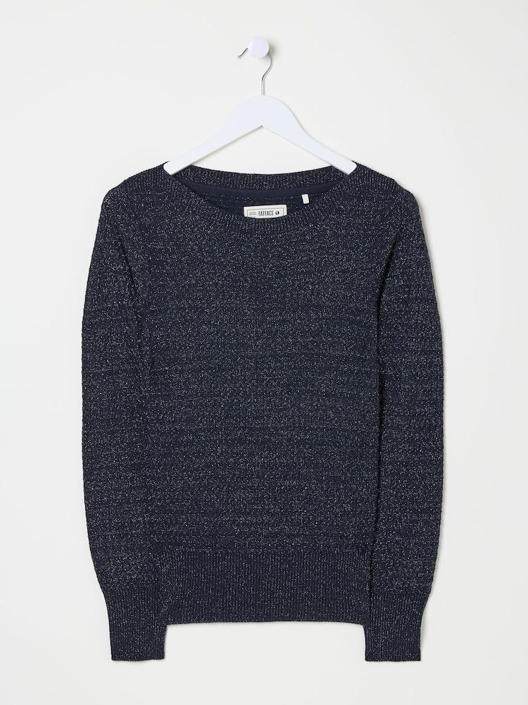 fat face Dark Navy Lara Sparkle Jumper