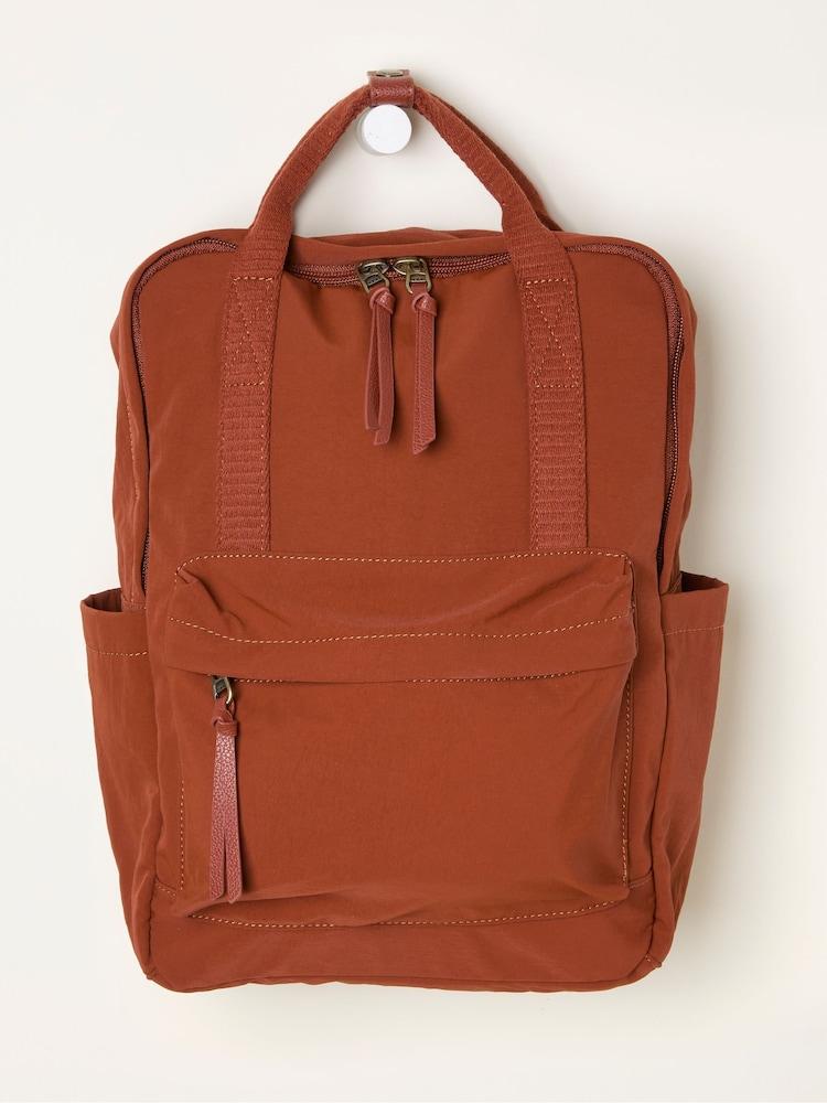 Fat Face Dark Orange Nylon Backpack