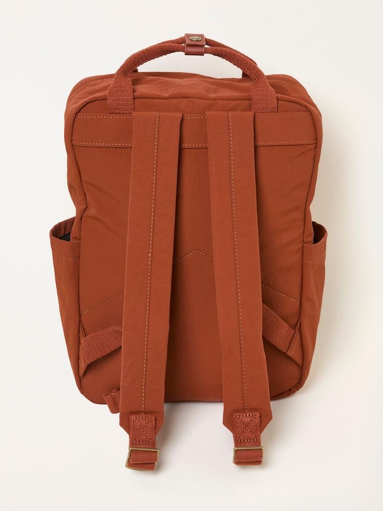 Fat Face Dark Orange Nylon Backpack