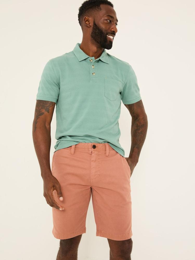 Fat Face Dark Orange Stow Garment Dye Shorts