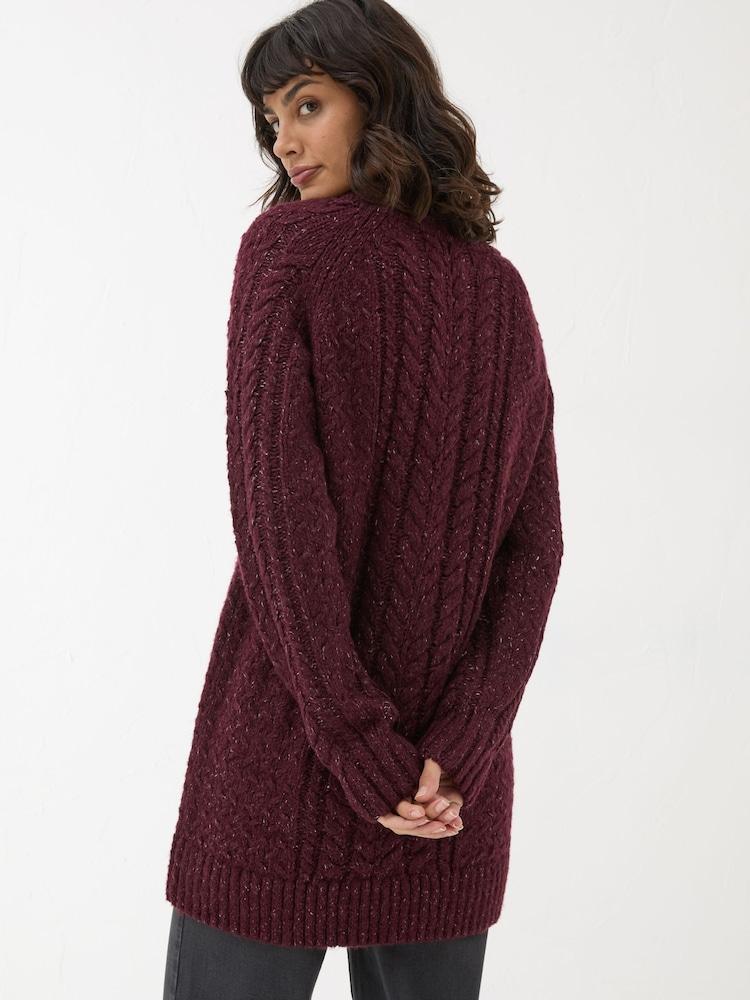 Fat Face Dark Red Alicia V-Neck Tunic