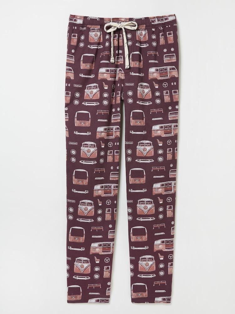 fat face Dark Red VW Print Pyjama Bottoms