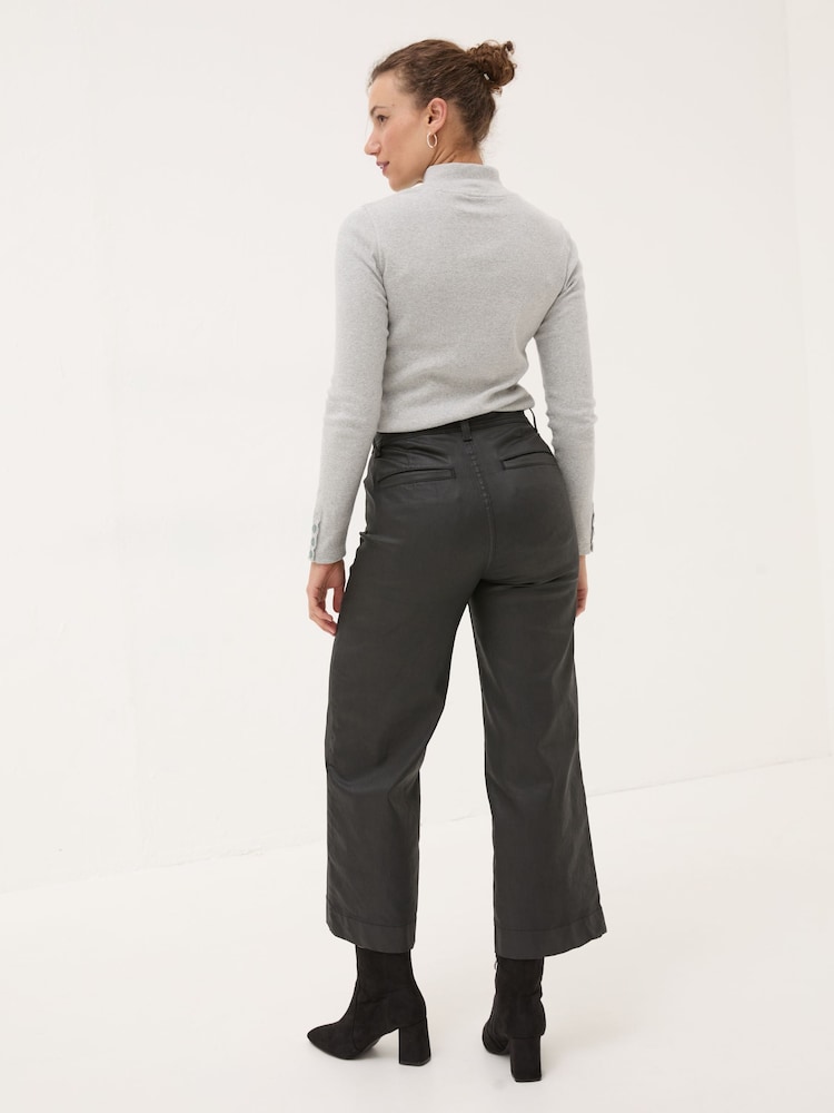 Fat Face Dark Skies Keswick Black Coated Trousers
