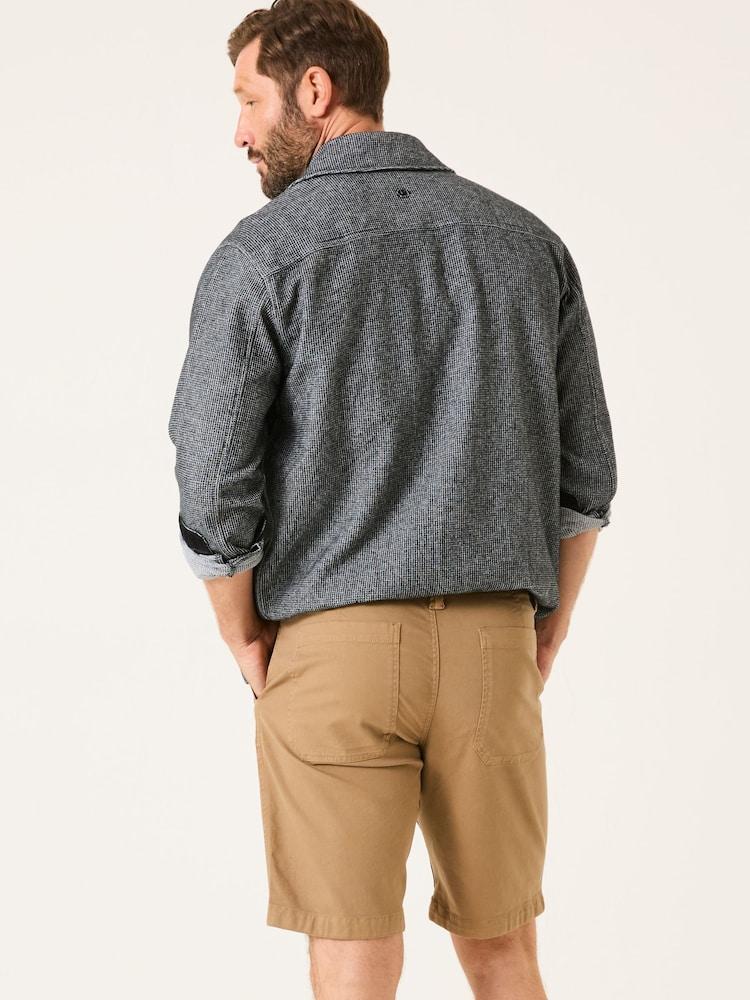 Fat Face Dark Stone Stow Garment Dye Shorts