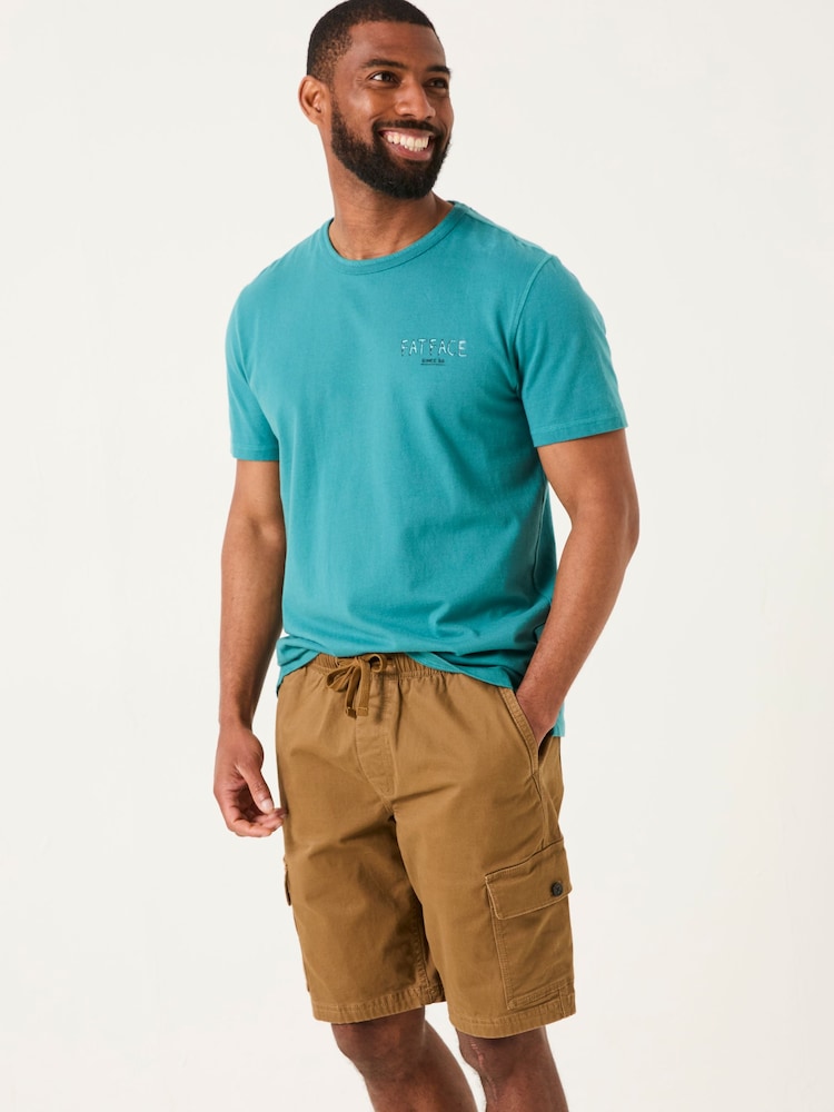 Fat Face Dark Teal Daily Grind T-Shirt