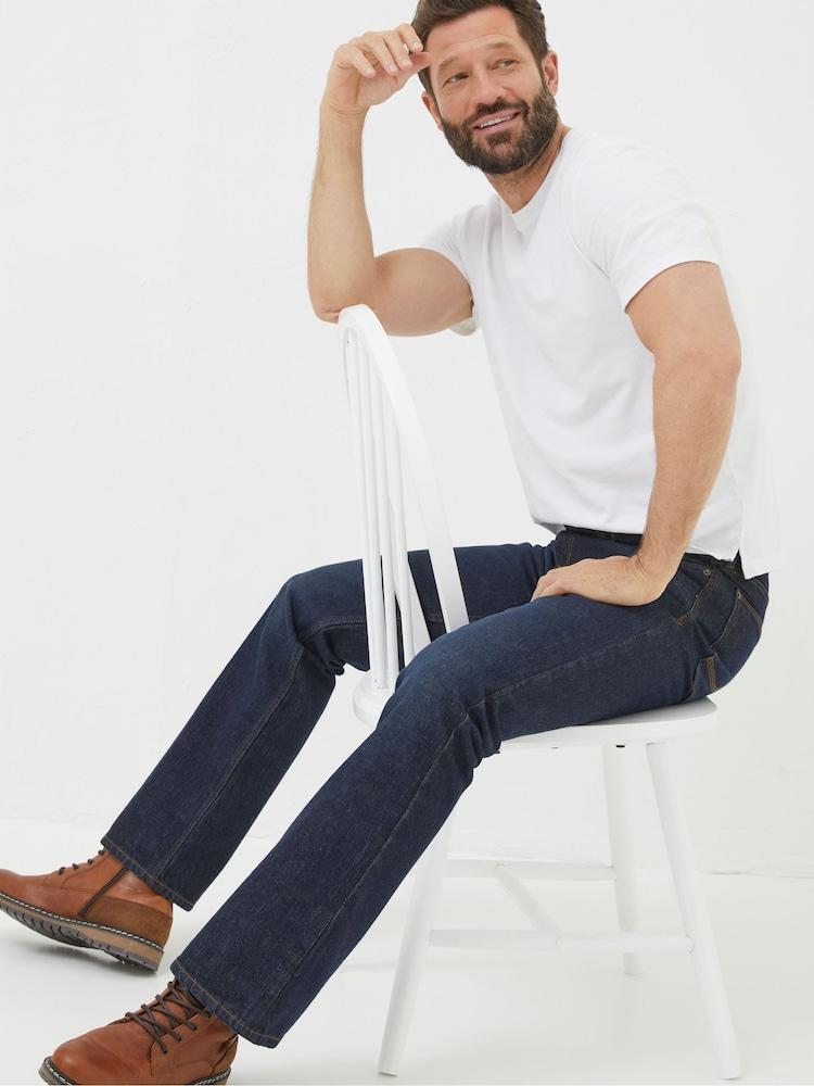 Fat Face Dark Vintage Blue Bootcut Bootcut Jeans