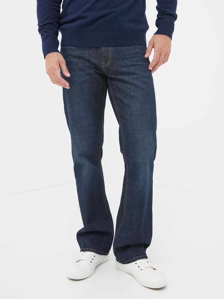 Fat Face Dark Vintage Blue Bootcut Jeans
