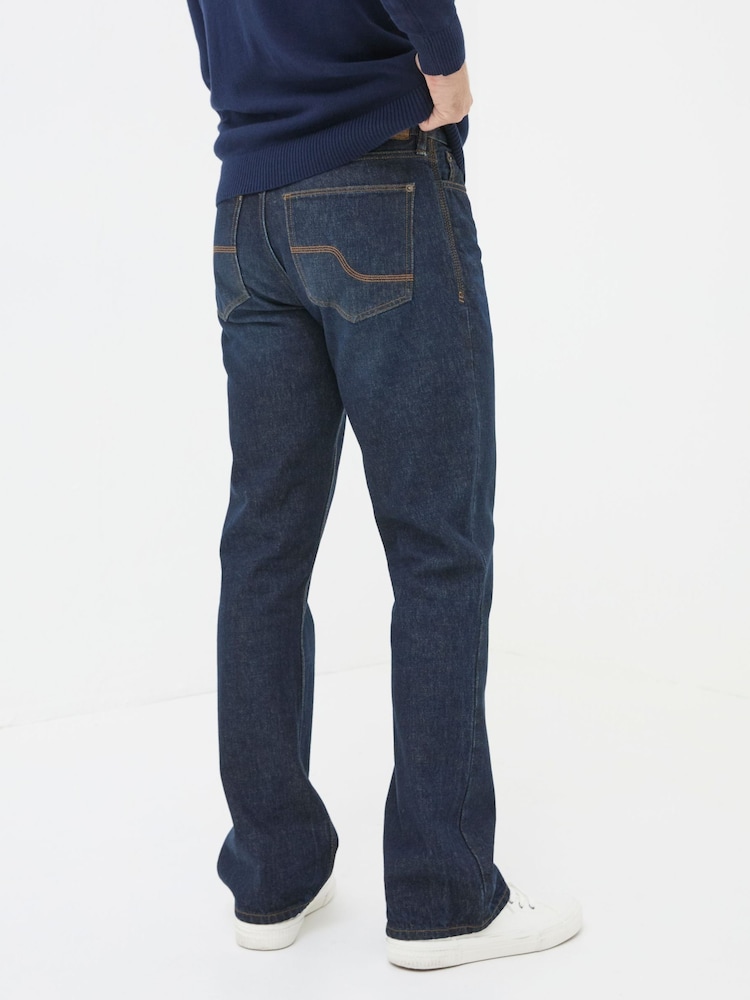Fat Face Dark Vintage Blue Bootcut Jeans