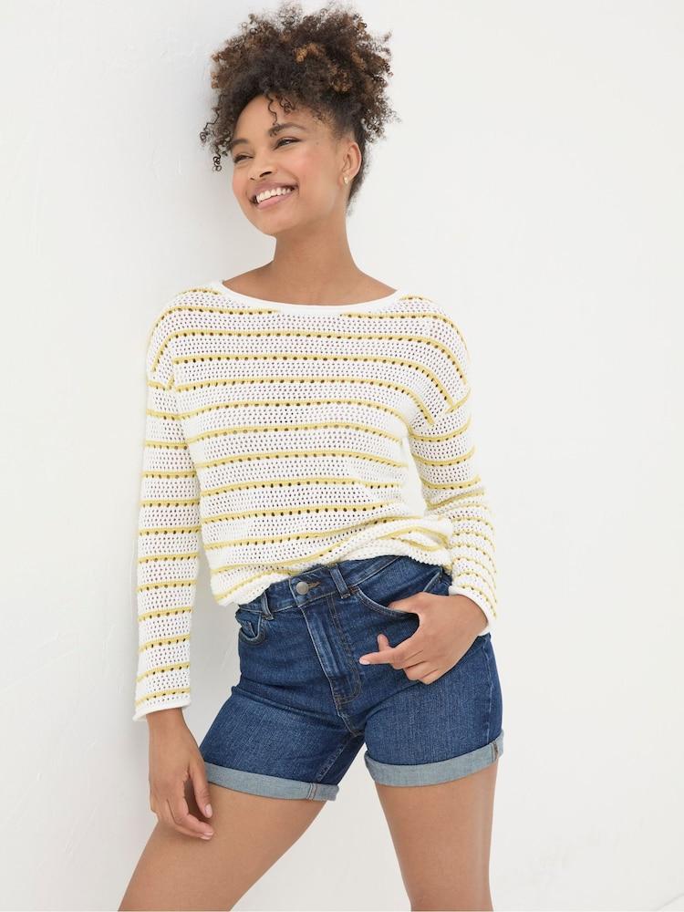 Fat Face Darley Blue Denim Shorts