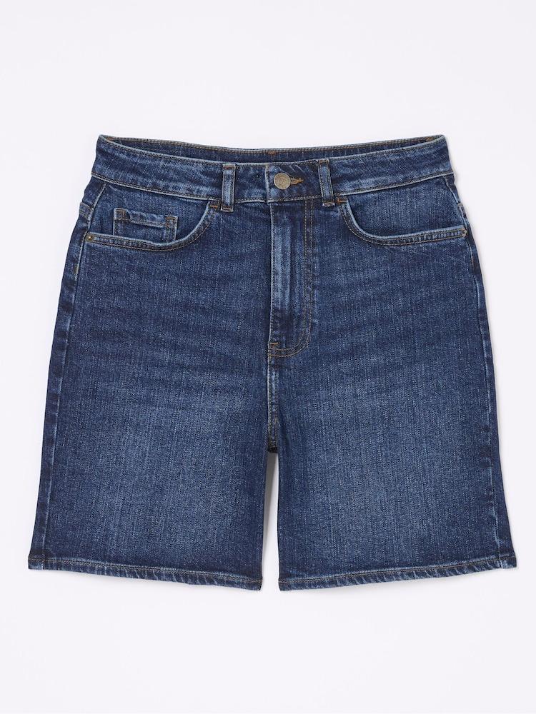 fat face Darley Blue Denim Shorts